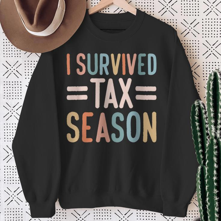 I Survived Tax Season Cpa Accountant Sweatshirt Gifts for Old Women