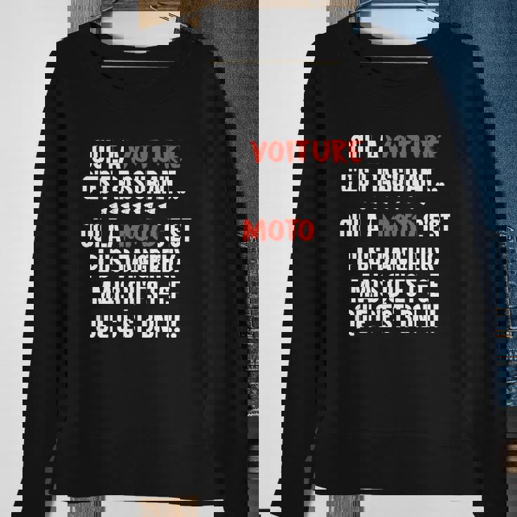 Sweater Unisexe La Moto C'est Bon pour Amateurs de Motocyclisme Cadeaux pour les femmes âgées