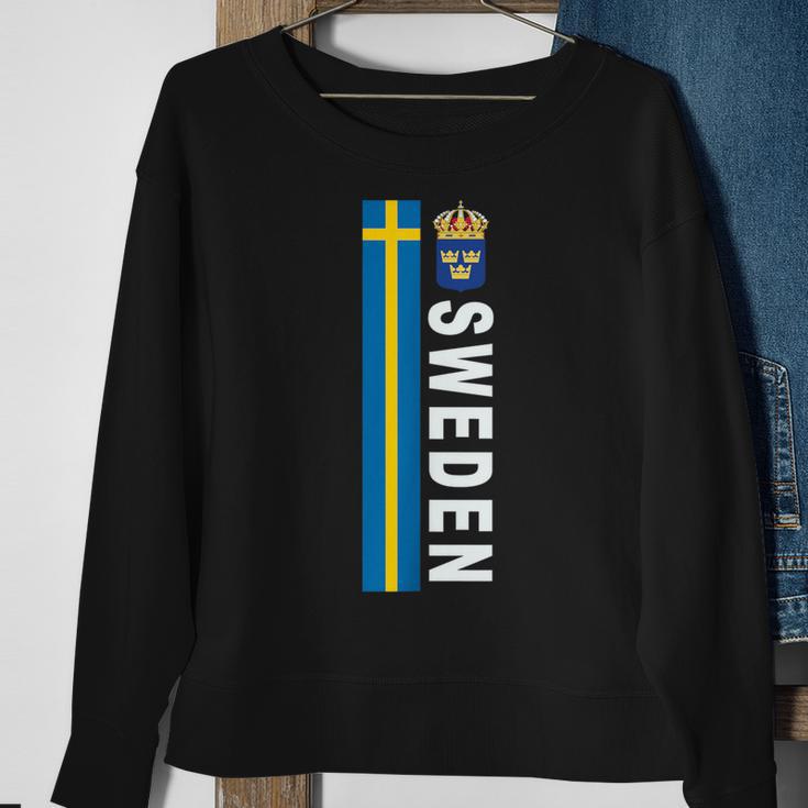 Sweden Soccer-Style Swedish Flag Sweatshirt Gifts for Old Women