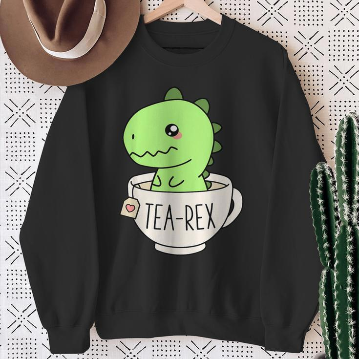 Tea-Rex Cute T-Rex Dinosaur Kawaii Dino Pun Sweatshirt Geschenke für alte Frauen