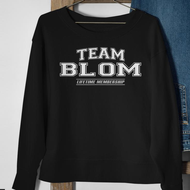Team Blom Proud Family Surname Last Name Sweatshirt Gifts for Old Women