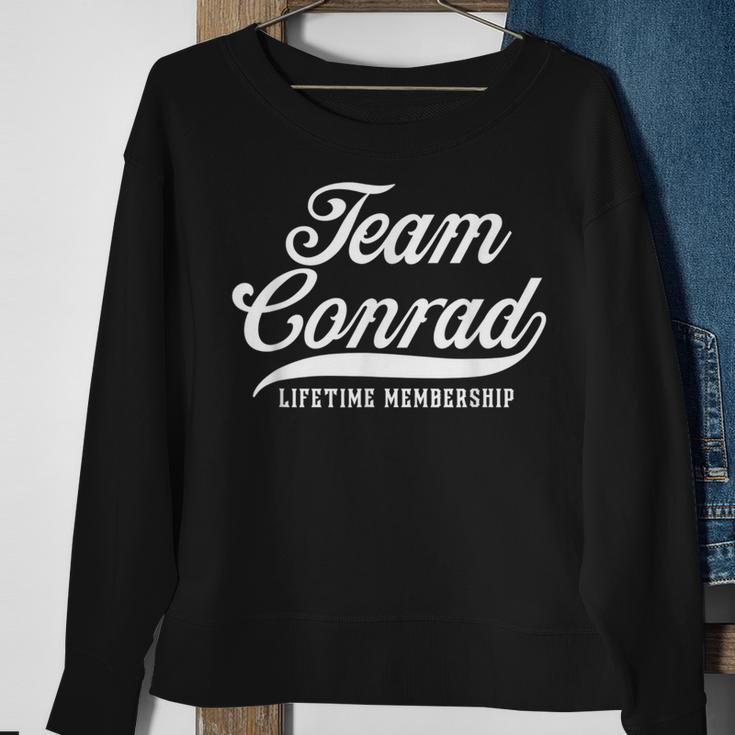 Team Conrad Lifetime Membership Family Surname Last Name Sweatshirt Gifts for Old Women