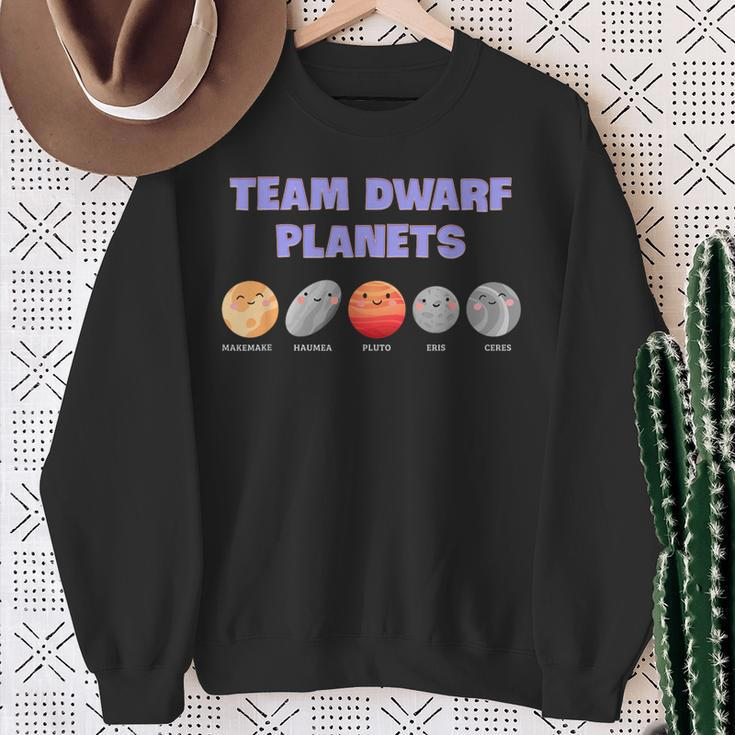 Team Dwarf Planets Pluto Astronomy Science Sweatshirt Gifts for Old Women