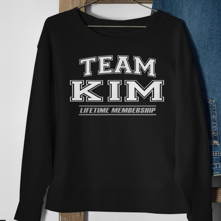 Team Kim Proud Family Surname Last Name Sweatshirt Gifts for Old Women