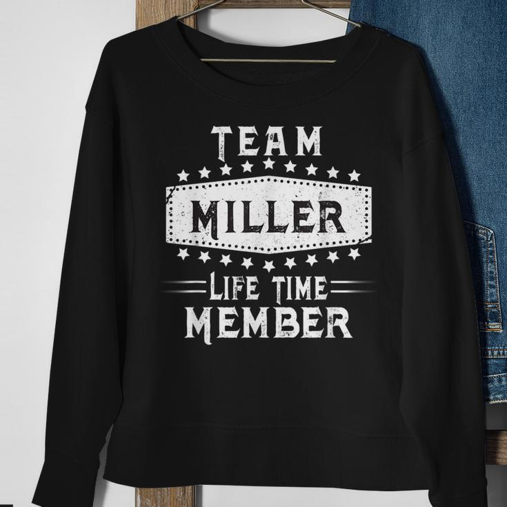 Team Miller Life Time Member Family Name Sweatshirt Gifts for Old Women
