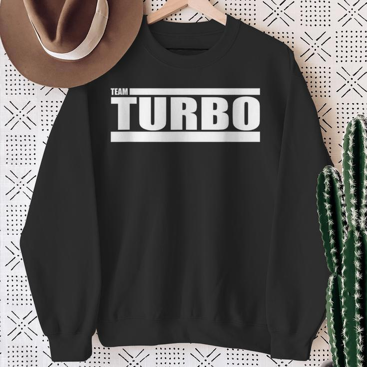 Team Turbo Challenge Sweatshirt Gifts for Old Women