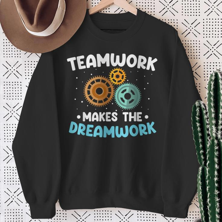 Team Work Makes The Dream Work Teamwork Sweatshirt Gifts for Old Women