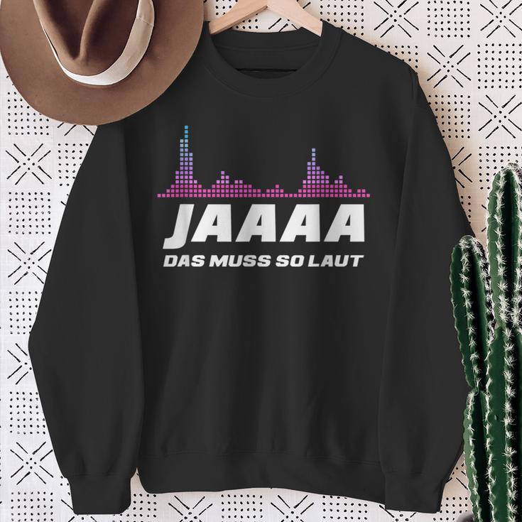 Techno Discjockey Das Muss So Laut Dj Sweatshirt Geschenke für alte Frauen