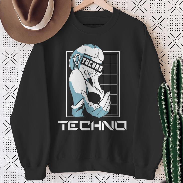 Techno Electronic Music Rave Festival Raver Sweatshirt Geschenke für alte Frauen