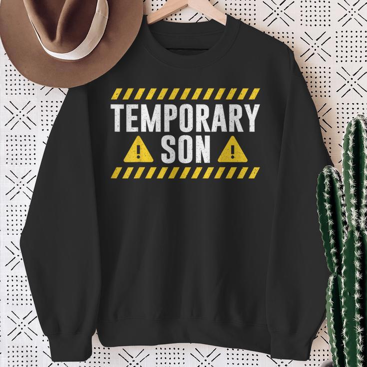 Temporary Son Father's Day Dad Matching Father Daughter Sweatshirt Gifts for Old Women