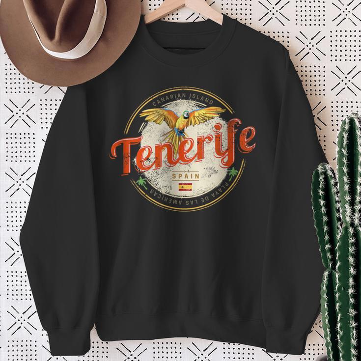 Teneriffa Papagei Kanarische Inseln Spanienintage Souvenir S Sweatshirt Geschenke für alte Frauen