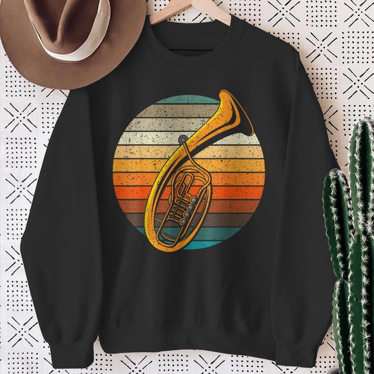 Tenor Horn Retro Horn Folk Music Flugelhorn Baritone Sweatshirt Geschenke für alte Frauen