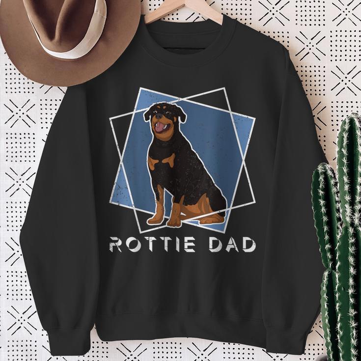 Tierliebhaber Herren Haustier Hund Papa Rottie Papa Rottweiler Sweatshirt Geschenke für alte Frauen