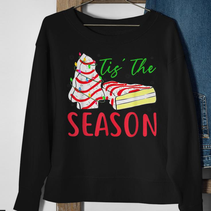 Tis The Season Little-Debbie Christmas Tree Cake Holiday Sweatshirt Gifts for Old Women