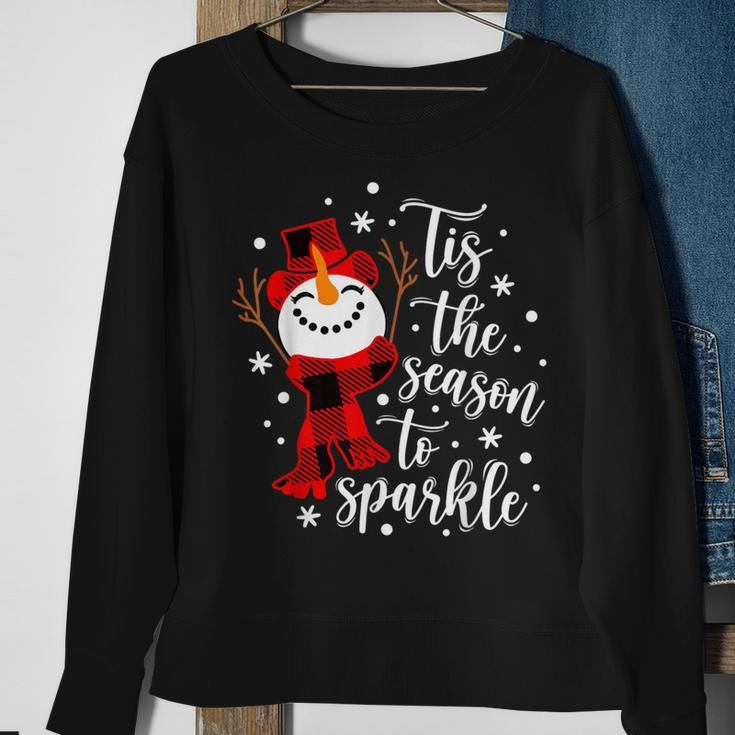 Tis The Season To Sparkle Matching Family Sweatshirt Gifts for Old Women