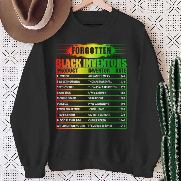 History Of Forgotten Black Inventors Black History Month Sweatshirt Gifts for Old Women