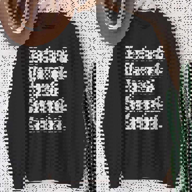 History Lovers Batallas De La Primera Guerra Mundial Historiador Camisa de entrenamiento Regalos para ancianas