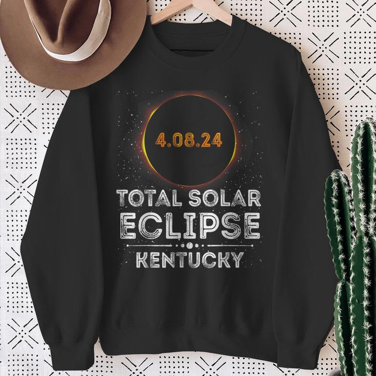 Total Solar Eclipse April 8 2024 Kentucky Family Matching Sweatshirt Gifts for Old Women