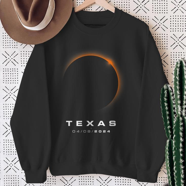 Totale Solar Eclipse 2024 Texas Solar Eclipse Sweatshirt Geschenke für alte Frauen