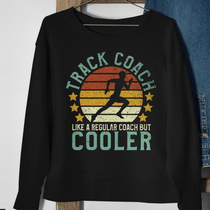 Track Coach Track And Field Running Coach Sweatshirt Gifts for Old Women
