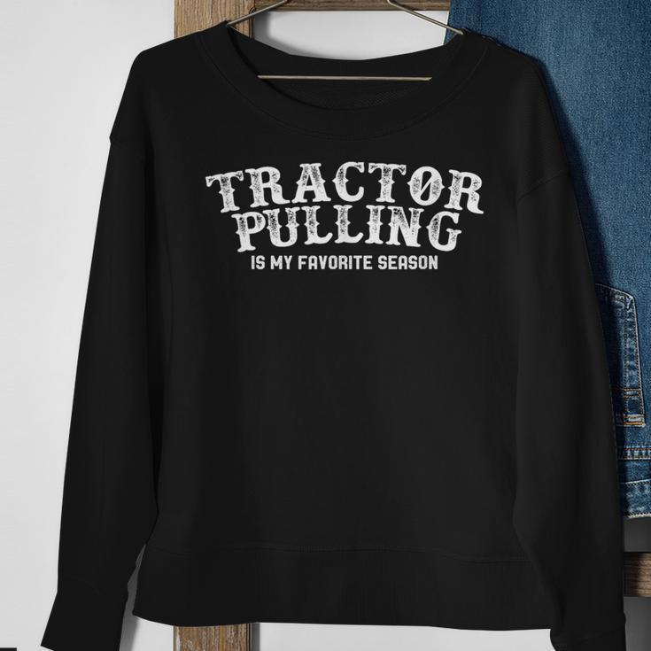 Tractor Pulling Favorite Season Vintage Sweatshirt Gifts for Old Women