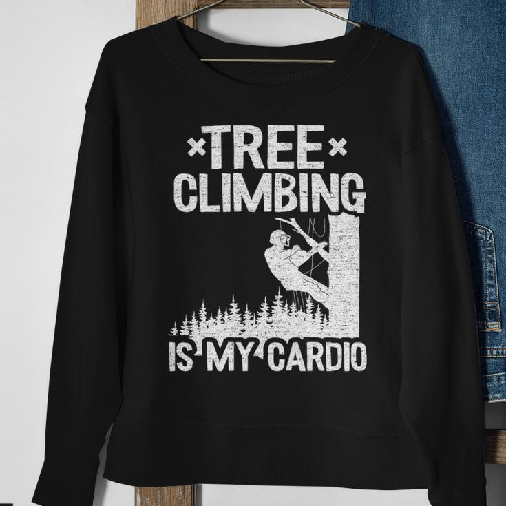 Tree Climbing Is My Cardio Arborist Sweatshirt Gifts for Old Women