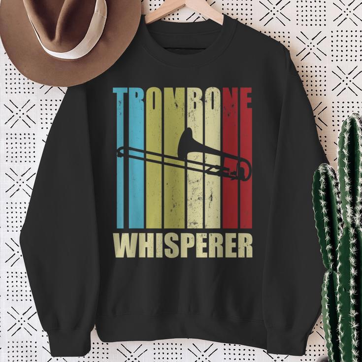 Trombone Whisperer Trombonist Musician Trombone Sweatshirt Gifts for Old Women