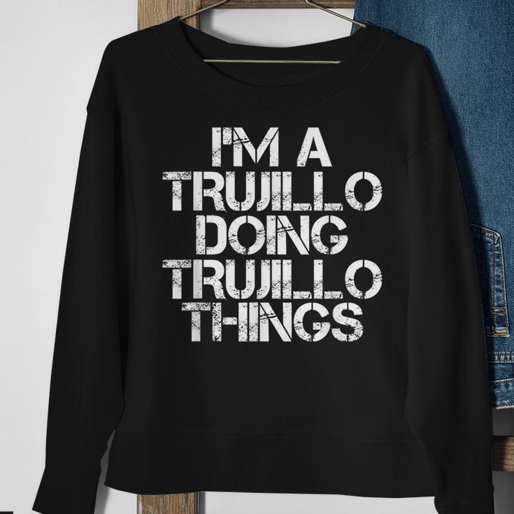 Trujillo Surname Family Tree Birthday Reunion Sweatshirt Gifts for Old Women