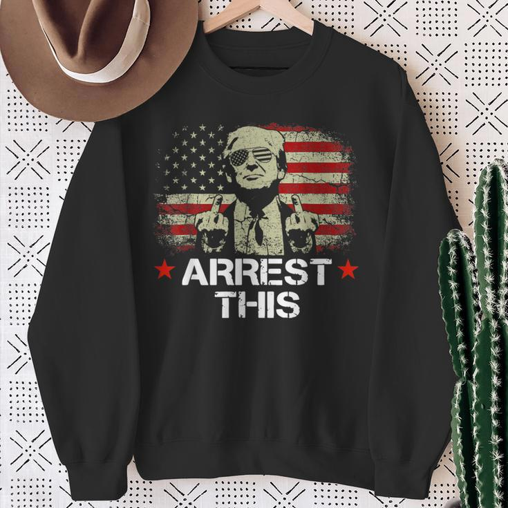 Trump Arrest This Trump 2024 Convicted Felon Sweatshirt Gifts for Old Women
