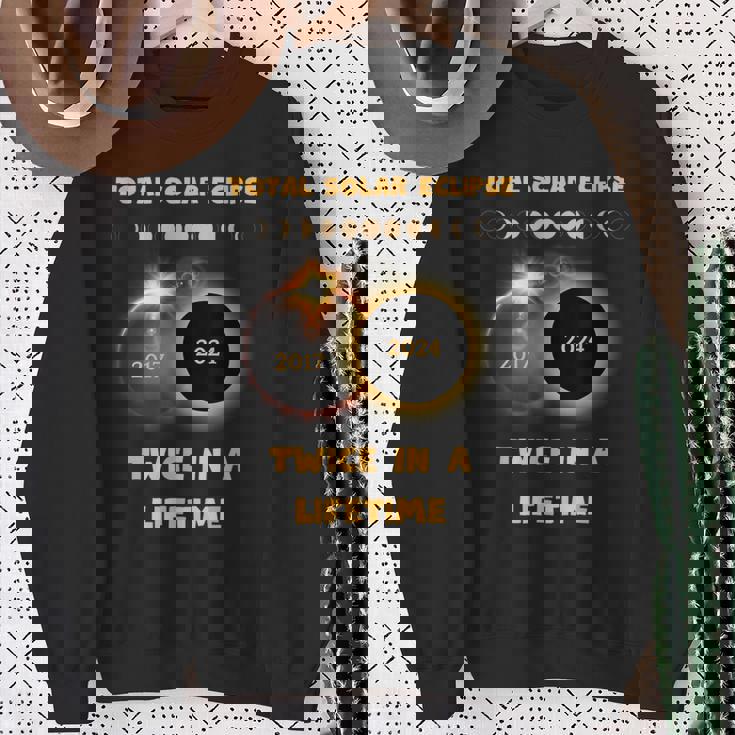 Twice In A Lifetime America Solar Totality Eclipse 2024 Sweatshirt Gifts for Old Women Twice In A Lifetime America Solar Totality Eclipse 2024 Sweatshirt Gifts for Old Women