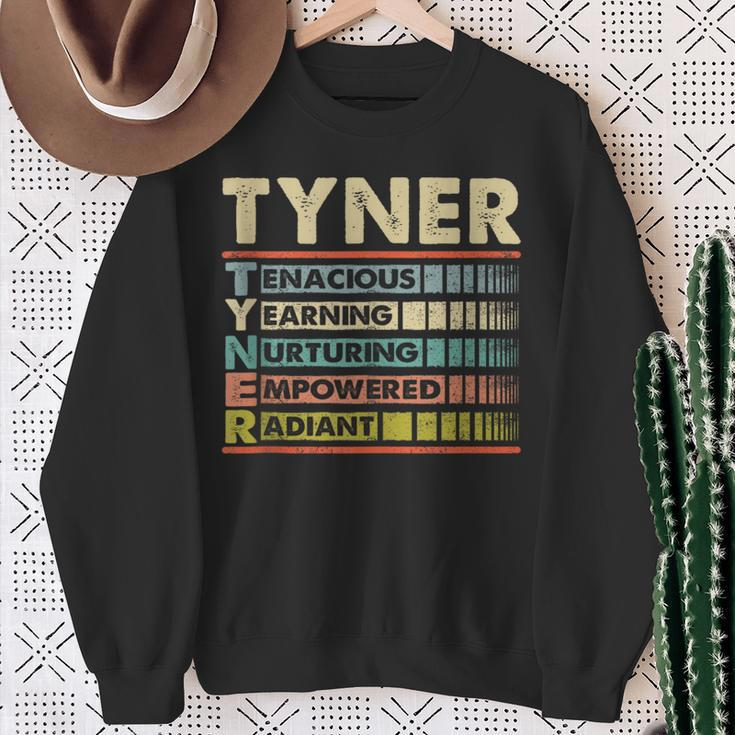 Tyner Family Name Tyner Last Name Team Sweatshirt Gifts for Old Women