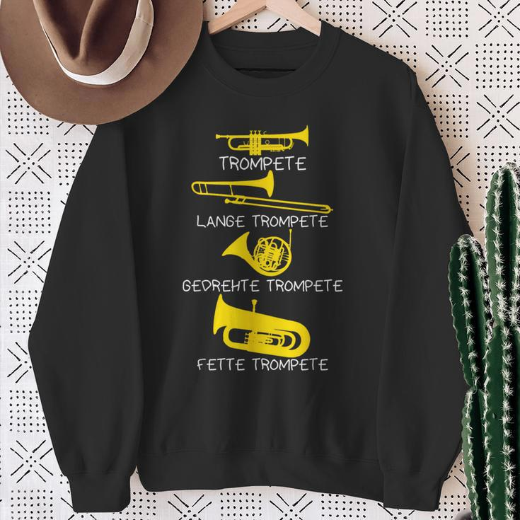 Types Of Trumpets Trumpet Trumpet Sweatshirt Geschenke für alte Frauen