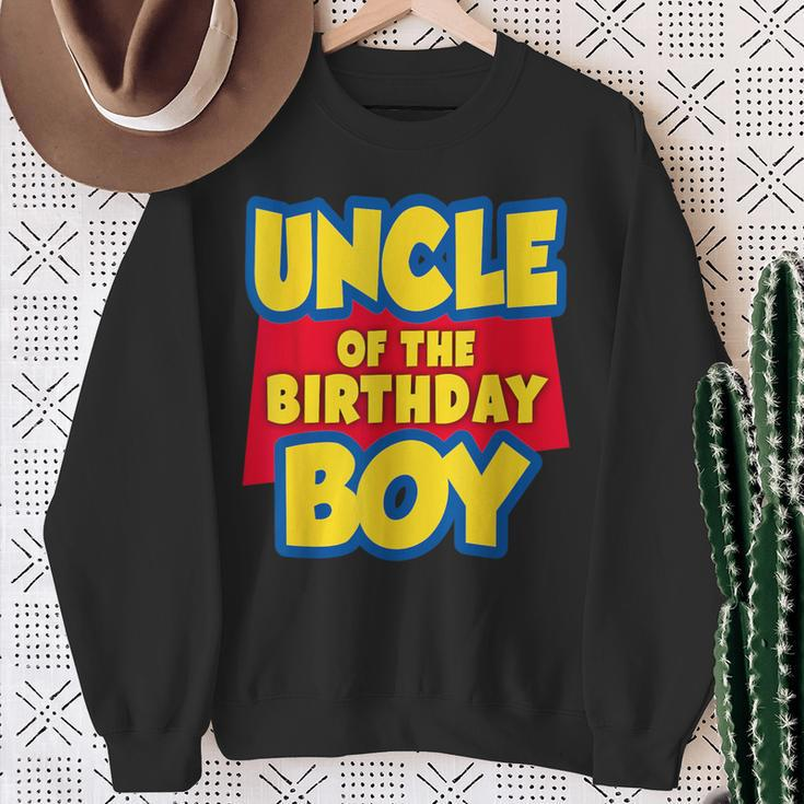 Uncle Of The Birthday Boy Toy Story Decorations Sweatshirt Gifts for Old Women