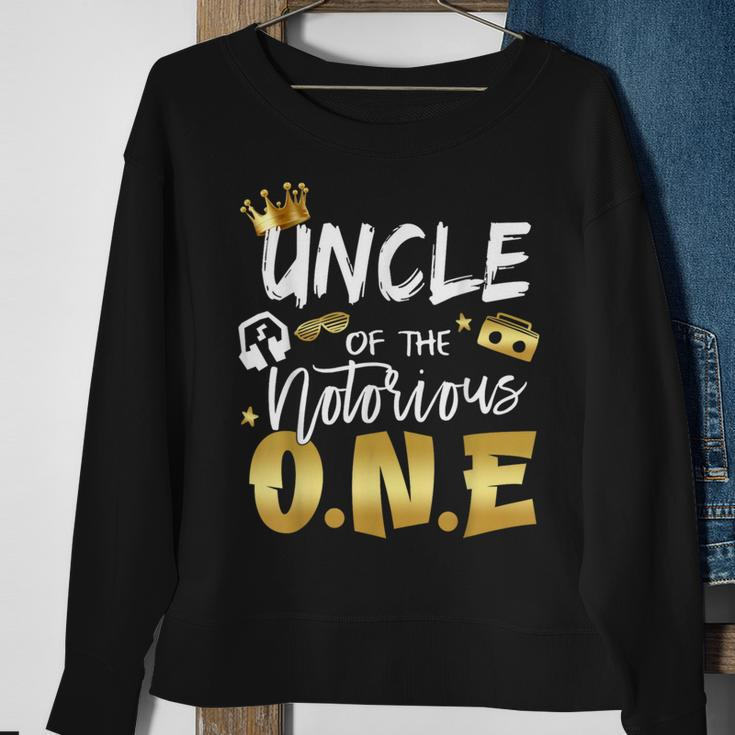 Uncle Of The Notorious One Old School 1St Hip Hop Birthday Sweatshirt Gifts for Old Women
