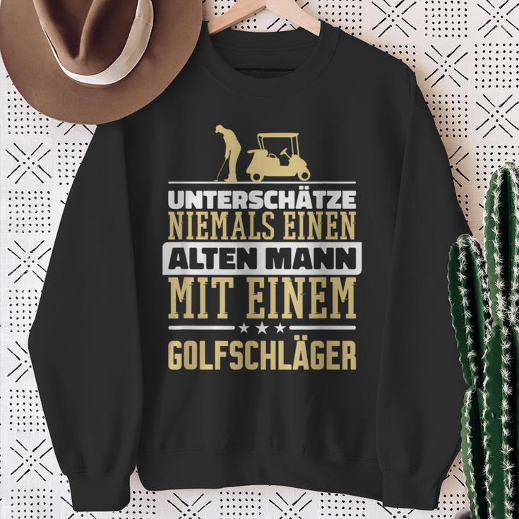 Underschatz Nie Einen Alten Mann Golf Club Sweatshirt Geschenke für alte Frauen