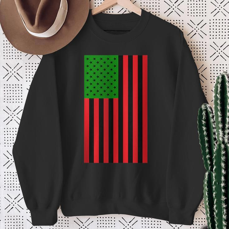 Unia Flag Pan African American Flag Junenth 1865 Sweatshirt Gifts for Old Women