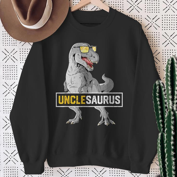 UnlcesaurusRex Birthday Dinosaur Unlce Family Matching Sweatshirt Gifts for Old Women