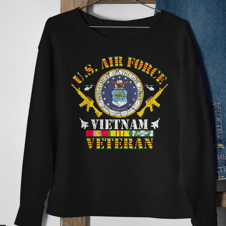 Us Air Force Vietnam Veteran Vintage Flag Veterans Day Mens Sweatshirt Gifts for Old Women