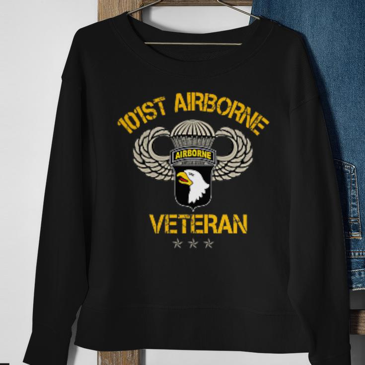 US Army 101St Airborne Division Paratrooper Veteran Vintage Sweatshirt Gifts for Old Women