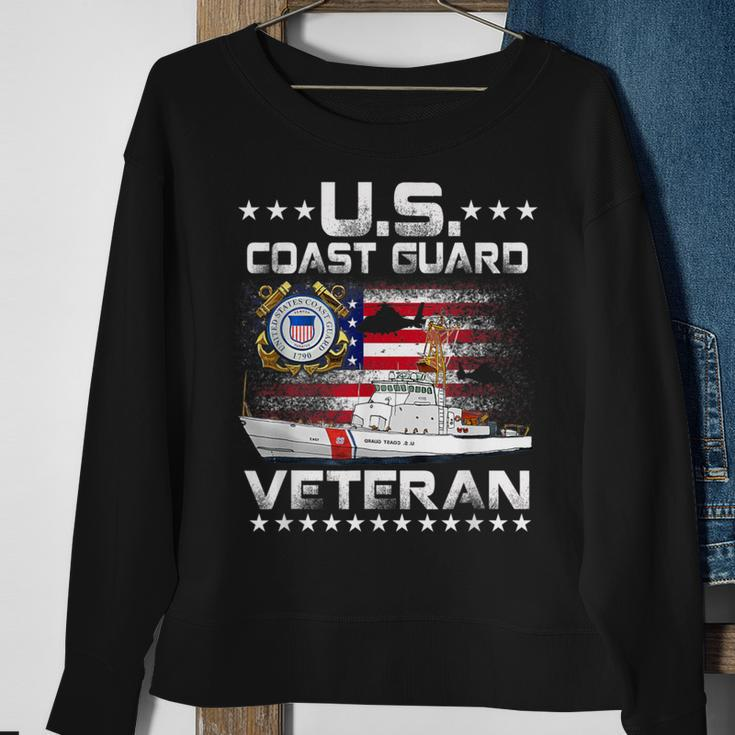 Us Coast Guard Veteran Vet Uscg Vintage Sweatshirt Gifts for Old Women