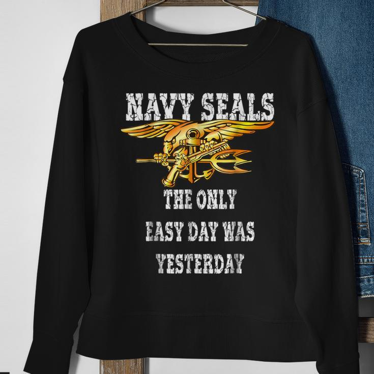 Us Navy Seals Easy Day Original Navy Sweatshirt Gifts for Old Women