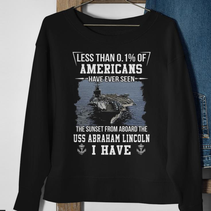 Uss Abraham Lincoln 72 Sunset Sweatshirt Gifts for Old Women
