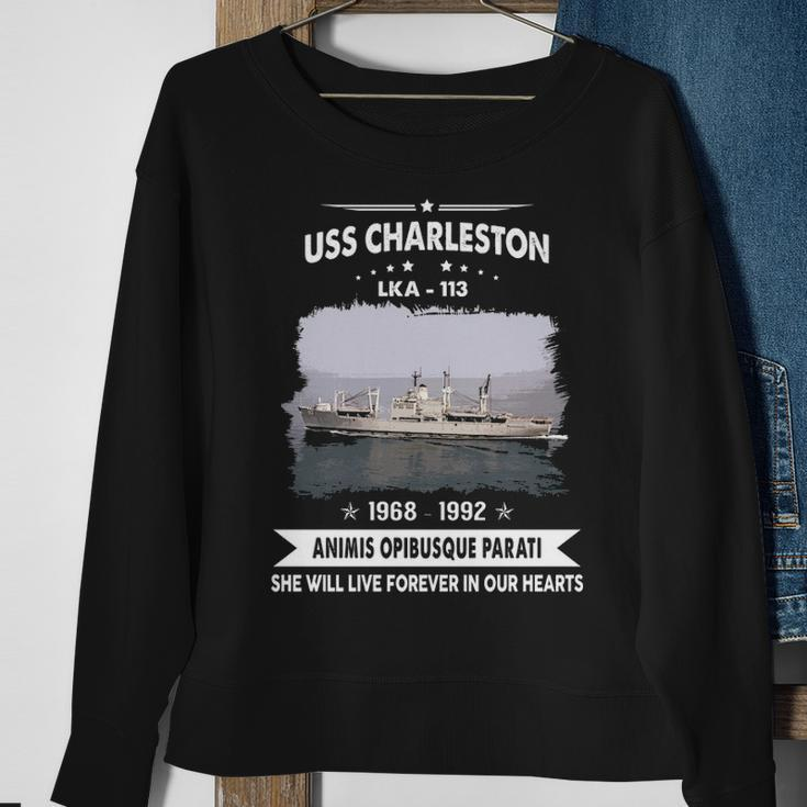 Uss Charleston Lka Sweatshirt Gifts for Old Women