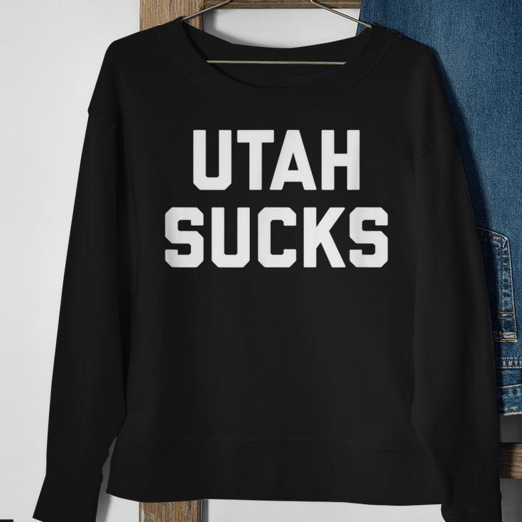Utah Sucks Sweatshirt Gifts for Old Women
