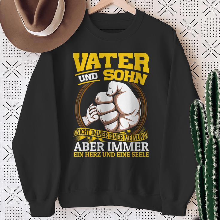 Vater & Sohn Nicht Immer Einer Minung Aber Father & Sweatshirt Geschenke für alte Frauen