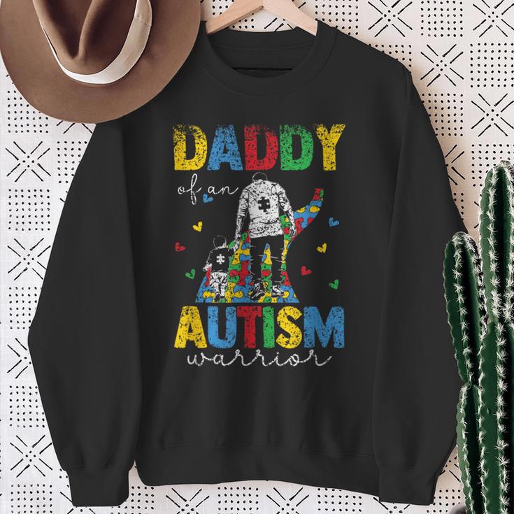 Vater Eines Autismus Kriegers Autisten Autist Autismus Papa Sweatshirt Geschenke für alte Frauen