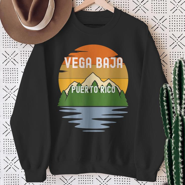 From Vega Baja Puerto Rico Vintage Sunset Sweatshirt Gifts for Old Women