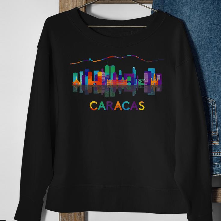 Venezuela Caracas City Arepas Pan Venezolan Flag Sweatshirt Geschenke für alte Frauen