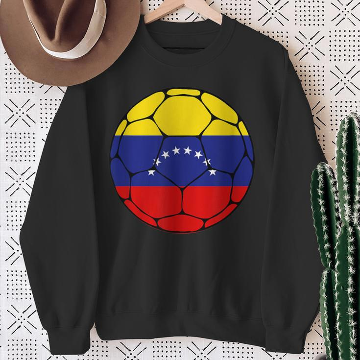 Venezuela Soccer Ball Flag Jersey Futbol Venezuela Football Sweatshirt Gifts for Old Women