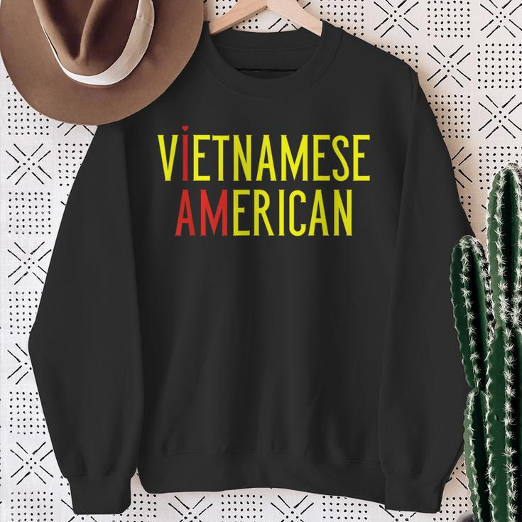 I Am Vietnamese American Vietnam And America Pride Sweatshirt Gifts for Old Women